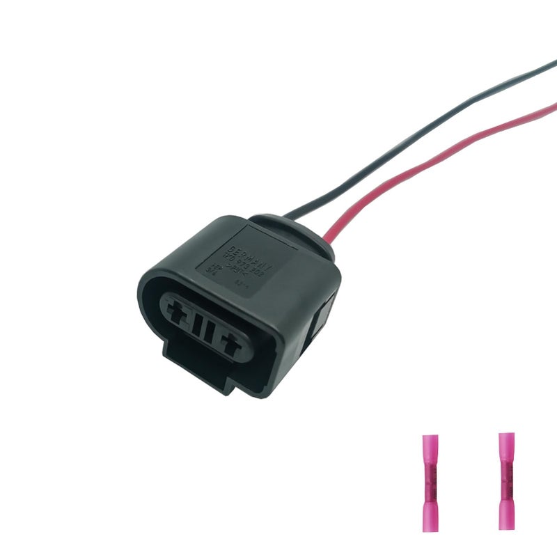 1Pcs 1K0973202 2PIN Coolant Tank Plug Pigtail for Replacement Audi VW Jetta Rabbit Golf MK5 MK6 Passat Wagon Temperature Sensor 1K0 973 202